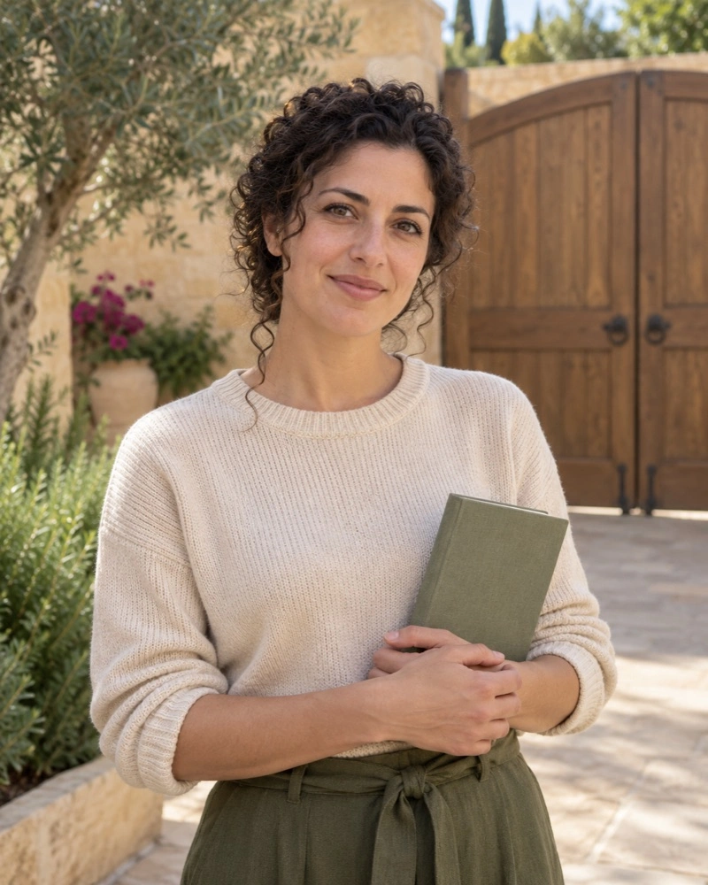Portrait of fictional team member Daniela Farrugia.